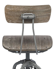 Versatile Gas-Lift Swivel Bar Stool – Grey