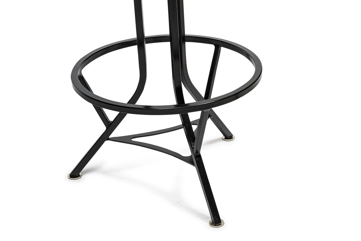 Stylish Wooden Swivel Bar Stool – Black