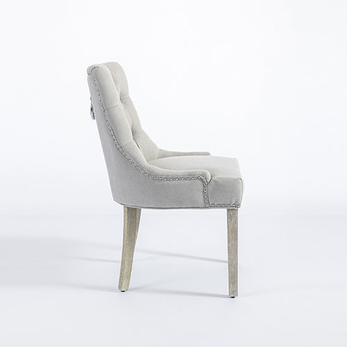 Coaster Fabric Dining Chair Set of 2 – Light Grey