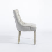 Coaster Fabric Dining Chair Set of 2 – Light Grey
