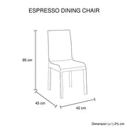 Raleigh Wooden Dining Chair Set of 2 – Black