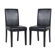 Marston Wooden Dining Chair Set of 2 – Black