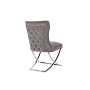 Raven Fabric Dining Chair Set of 2 – Grey