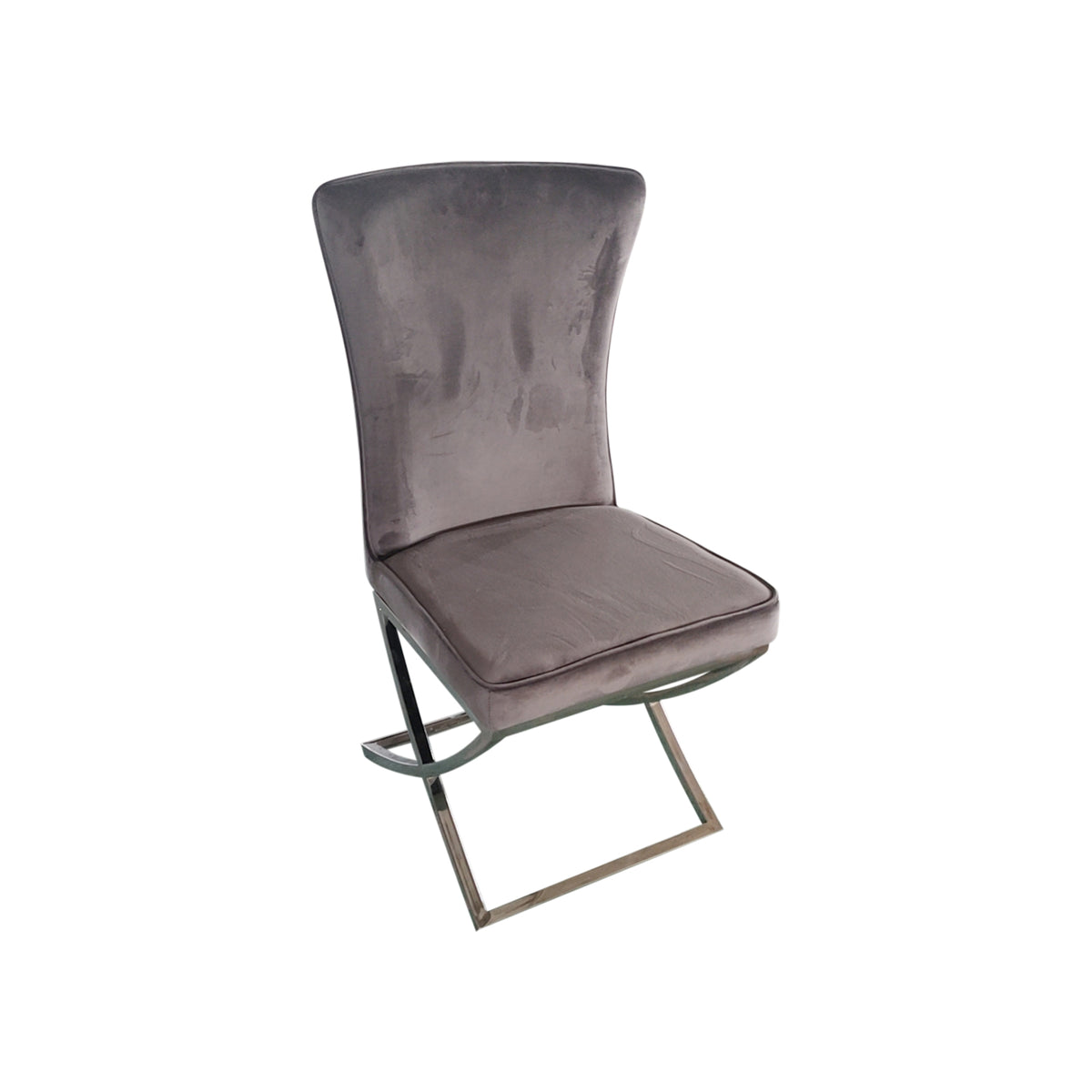 Raven Fabric Dining Chair Set of 2 – Grey