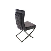 Raven Fabric Dining Chair Set of 2 – Grey