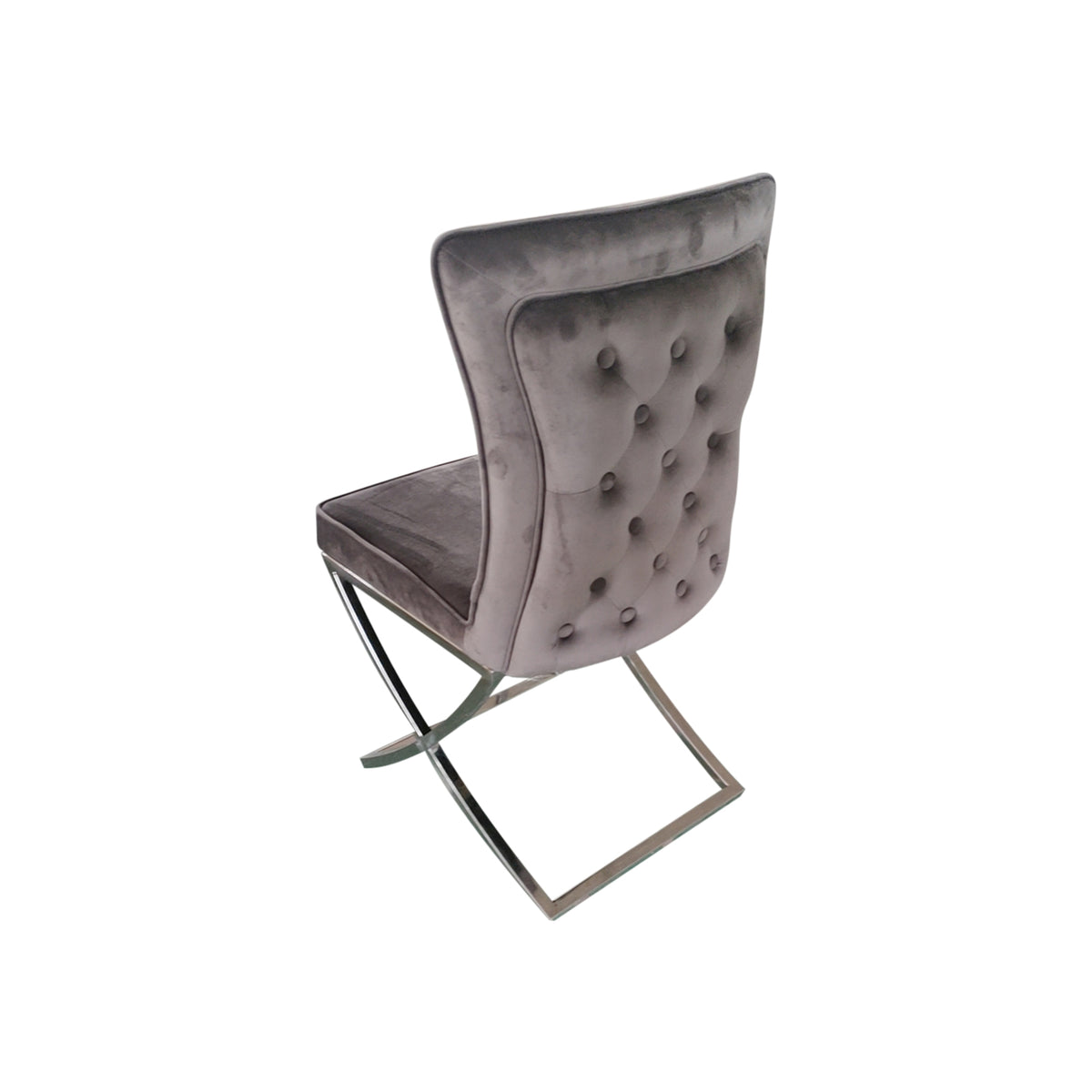 Raven Fabric Dining Chair Set of 2 – Grey