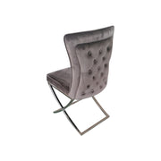 Raven Fabric Dining Chair Set of 2 – Grey