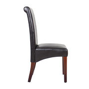 Matteo Wooden Dining Chair Set of 2 – Brown