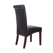 Matteo Wooden Dining Chair Set of 2 – Brown