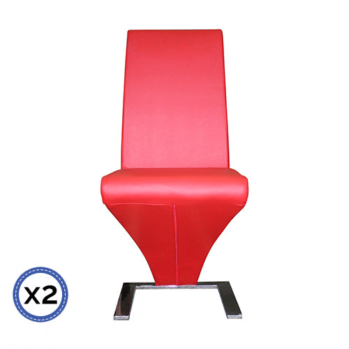 Nash Dining Chair Set of 2 – Red