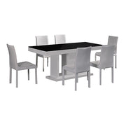 Manor Wooden Dining Set – Black & White