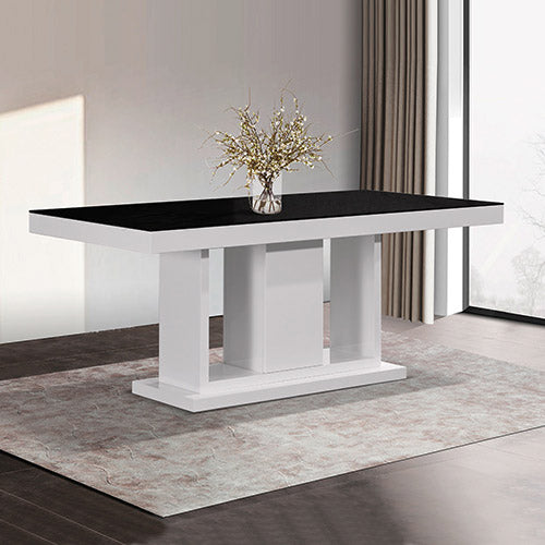 Manor Wooden Dining Set – Black & White