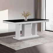 Manor Wooden Dining Set – Black & White