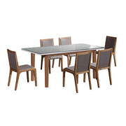 Marley Fabric Dining Set – White