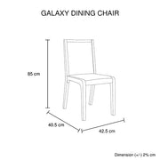 Marley Fabric Dining Set – White