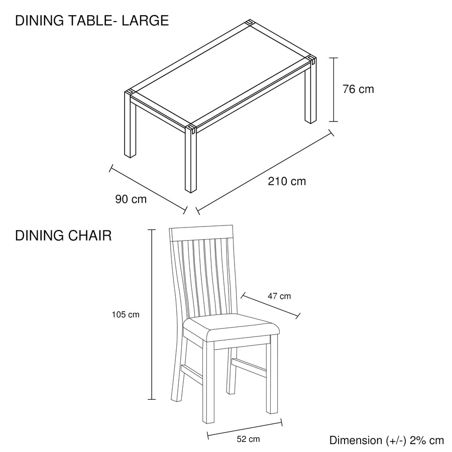 Maddox Fabric Dining Set