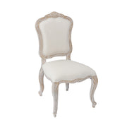 Medium Fabric Dining Set – White