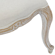 Medium Fabric Dining Set – White