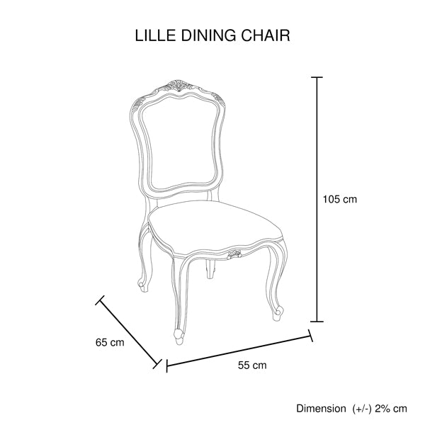 Medium Fabric Dining Set – White
