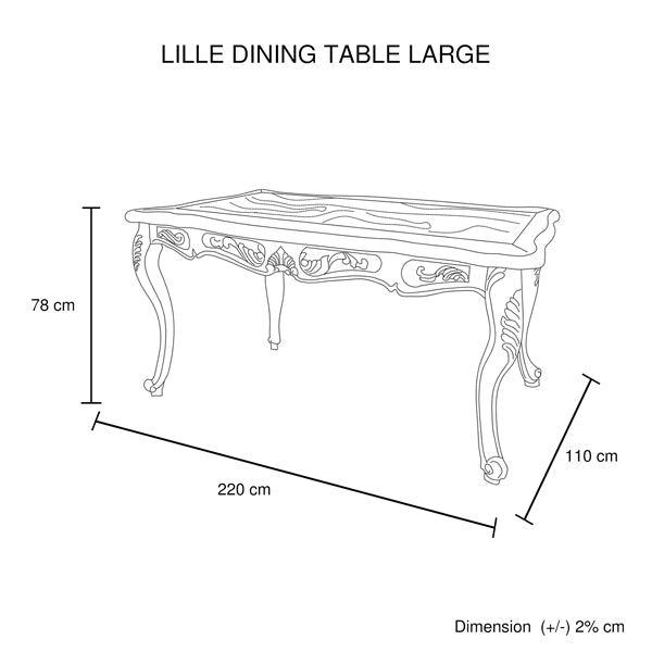 Medium Fabric Dining Set – White