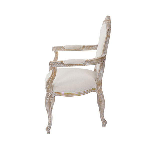 Medium Fabric Dining Set – White