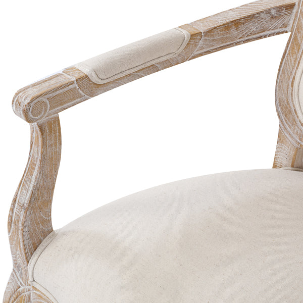 Medium Fabric Dining Set – White