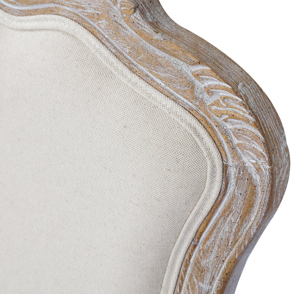 Medium Fabric Dining Set – White