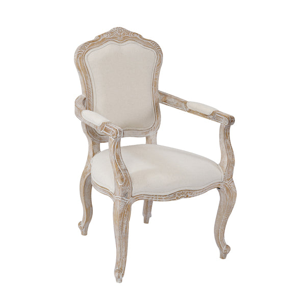 Medium Fabric Dining Set – White