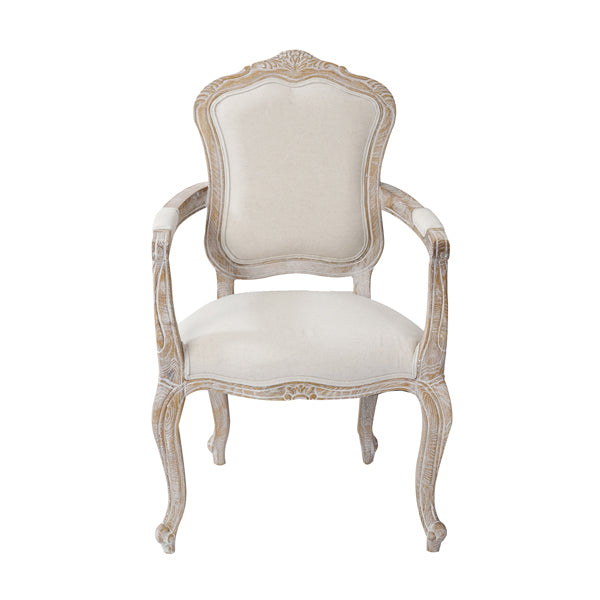 Medium Fabric Dining Set – White