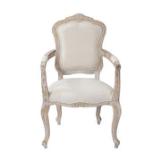 Medium Fabric Dining Set – White