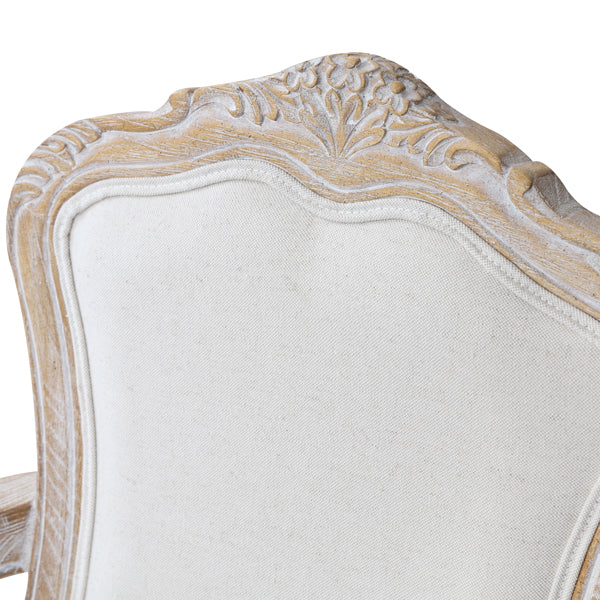 Medium Fabric Dining Set – White