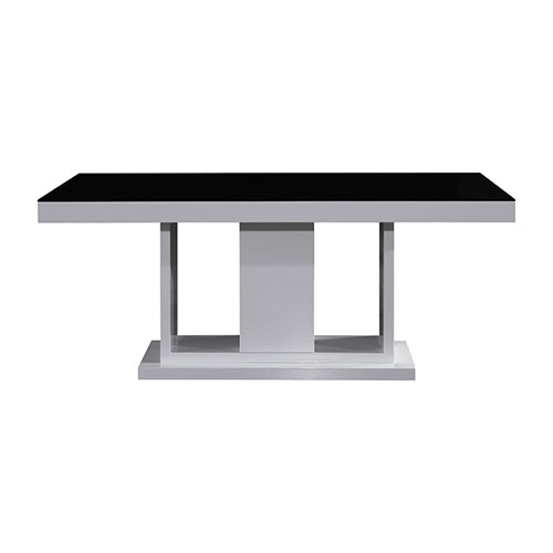 Eden Wooden Dining Table – Black & White