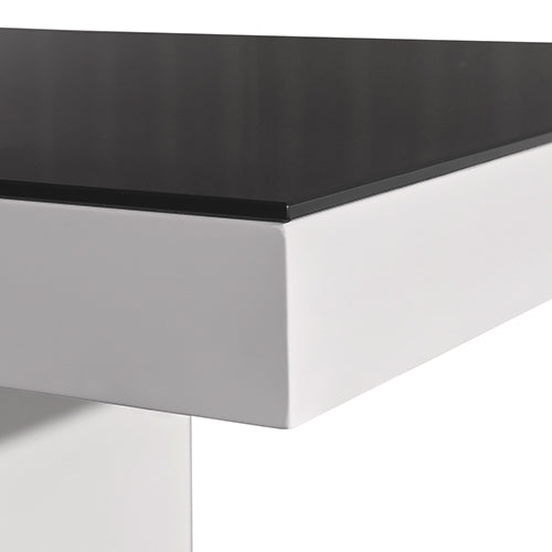 Eden Wooden Dining Table – Black & White