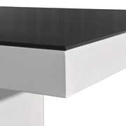Eden Wooden Dining Table – Black & White