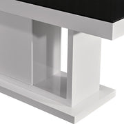 Eden Wooden Dining Table – Black & White