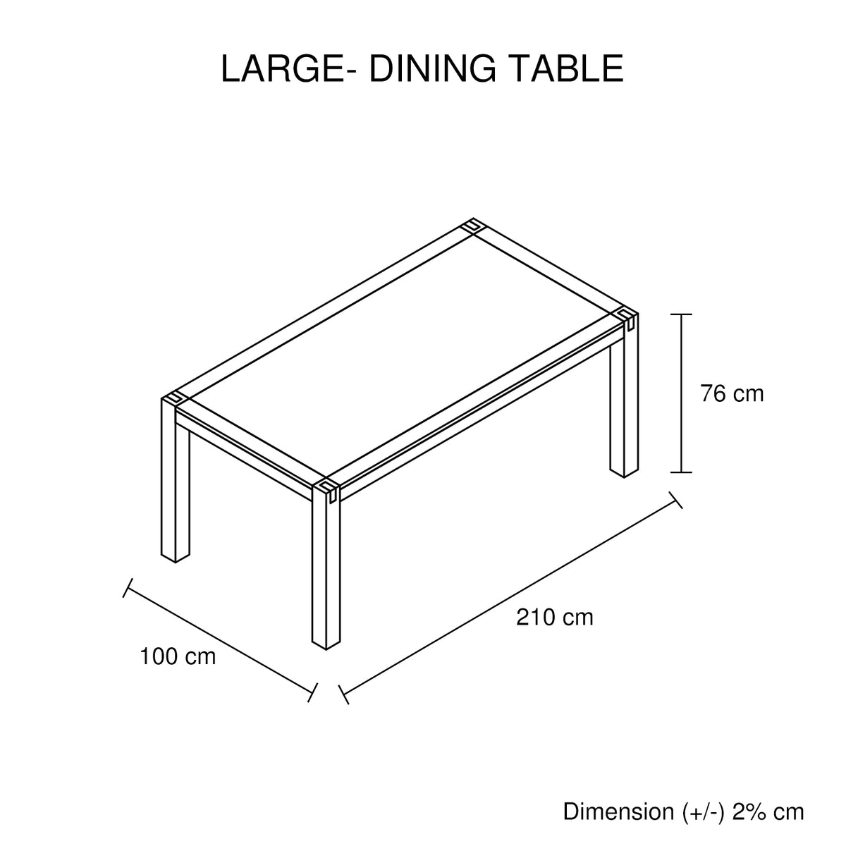 Gable Wooden Dining Table