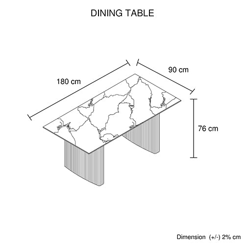 Callan Dining Table – White