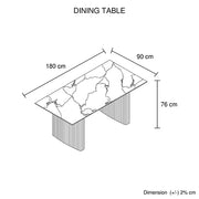 Callan Dining Table – White