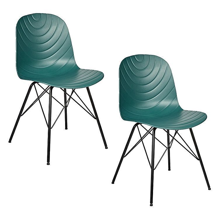 Santos Office Chair Set of 2 – Dark Green