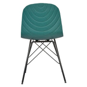 Royce Metal Office Chair Set of 4 – Dark Green