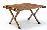 62cm Foldable Bamboo Outdoor Camping Table Waterproof Wood Wooden Travel - Small