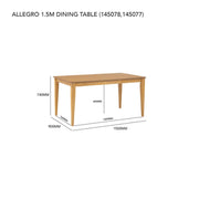 Allergo Dining Table – Natural