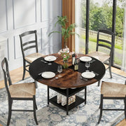 Nnetmlt Metal Dining Table – Brown