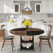 Nnetmlt Metal Dining Table – Brown