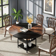 Nnetmlt Metal Dining Table – Brown