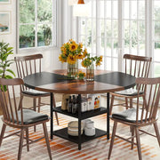 Nnetmlt Metal Dining Table – Brown