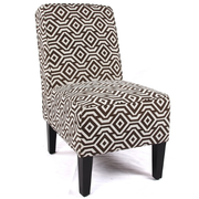 Cafe Fabric Dining Chair – Brown