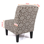 Cafe Fabric Dining Chair – Brown