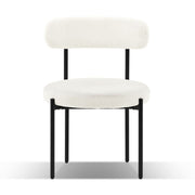 Amia Fabric Dining Chair Set of 2 – Black & White