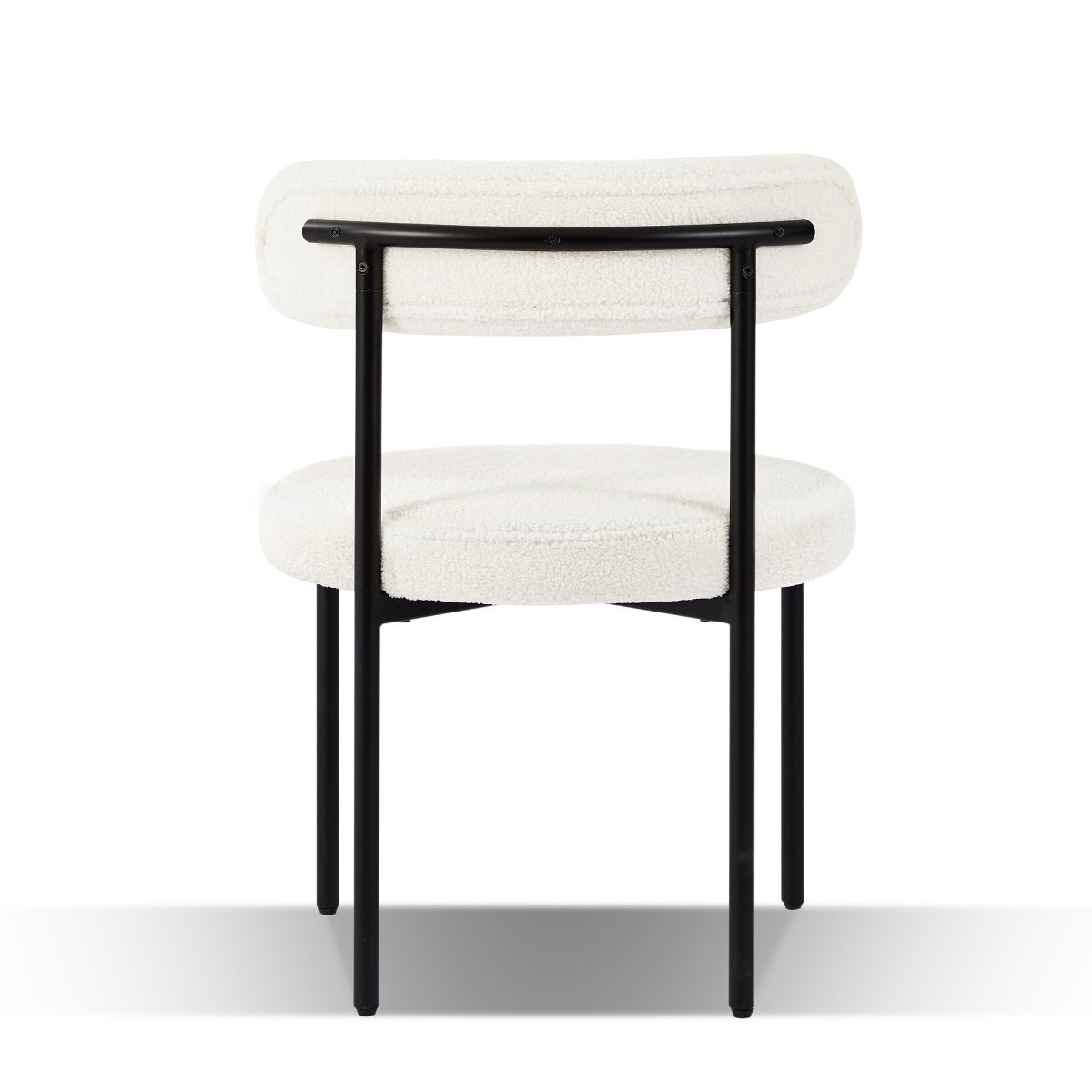 Amia Fabric Dining Chair Set of 2 – Black & White